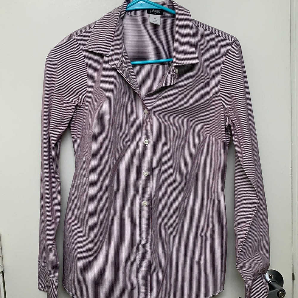 J.Grow Slim-fit cotton shirt in stripe